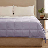 Kathy Ireland Weighted Blanket with Glass Beads in Silver